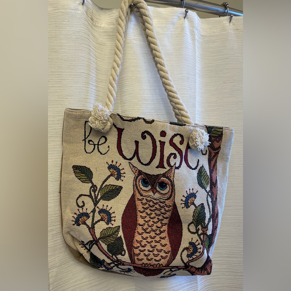 Owl tote bag